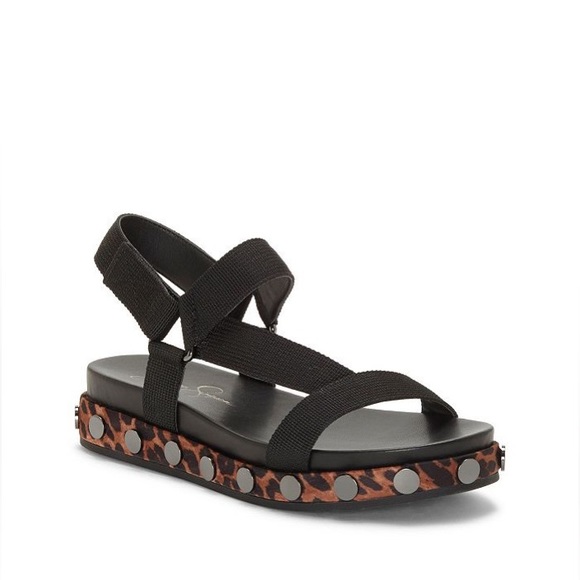 Jessica Simpson Shoes - Jessica Simpson Perie Leopard Studded Platform Sandals Size 9